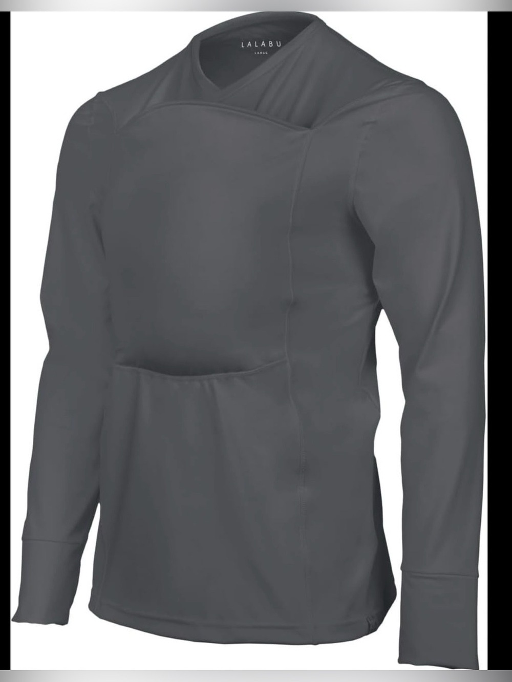 Lalabu Dad Shirt Long Sleeve Baby Wearing , Medium